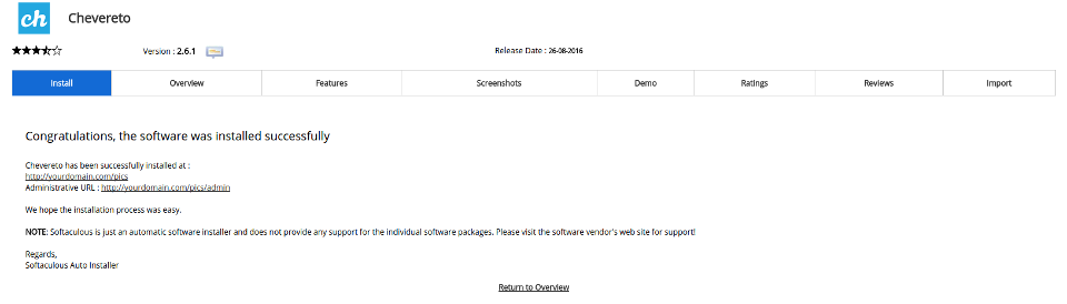 cPanel - Chevereto