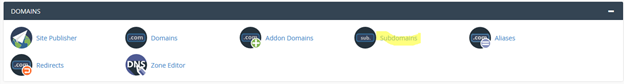 cPanel Subdomains