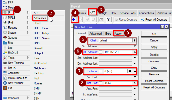 Making a DST NAT for Pihole