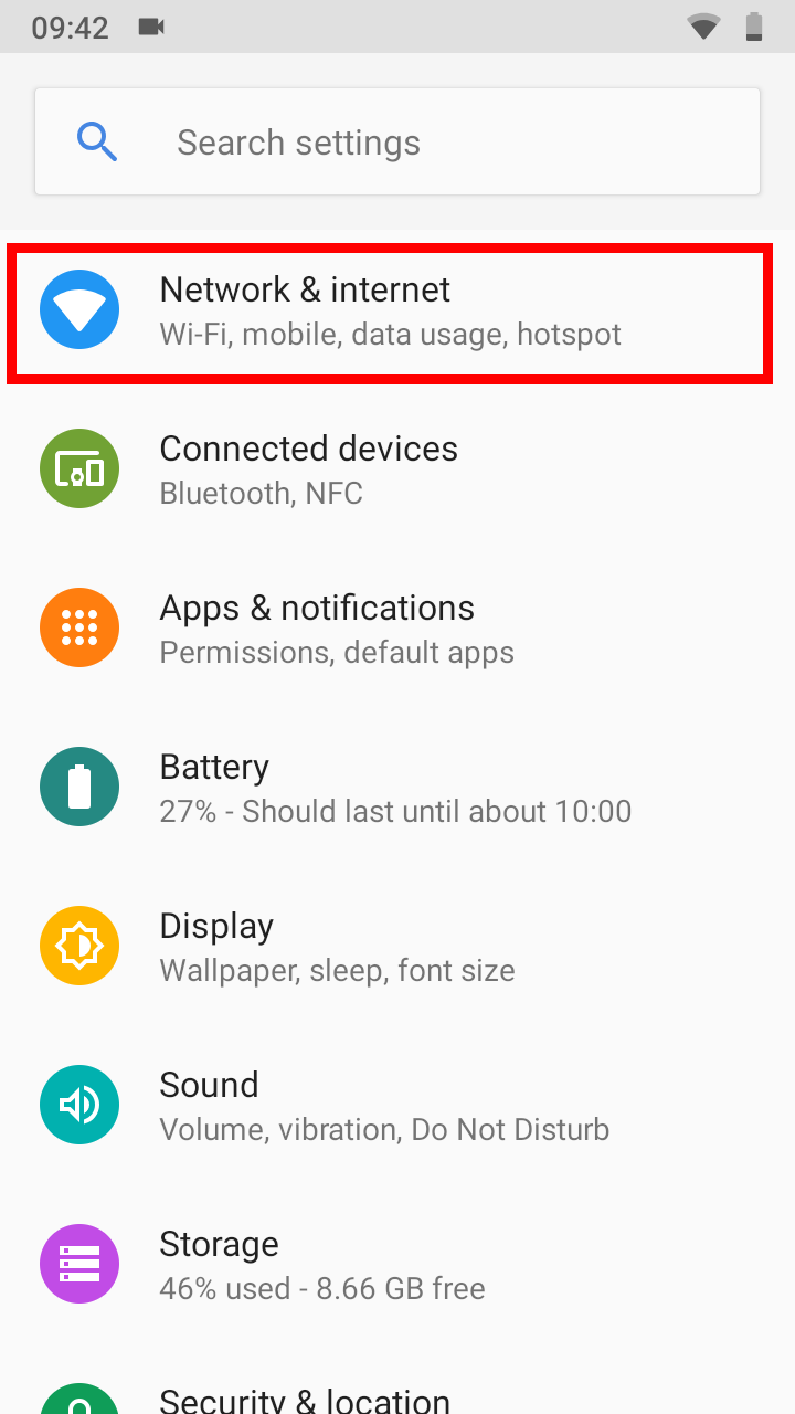 Android Settings UI