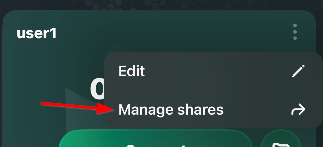 BTH APP manage shares