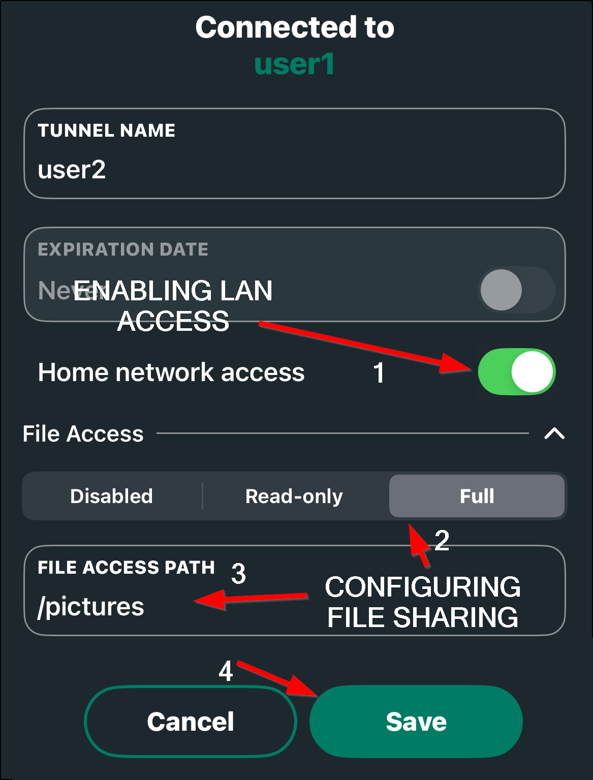 Changing File and LAN rights